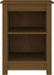 vidaXL - Nachtkastjes - 2 - st - 40x35x55 - cm - massief - grenenhout - honingbruin