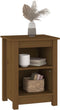 vidaXL - Nachtkastjes - 2 - st - 40x35x55 - cm - massief - grenenhout - honingbruin