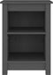 vidaXL - Nachtkastjes - 2 - st - 40x35x55 - cm - massief - grenenhout - grijs