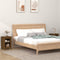 vidaXL - Nachtkastjes - 2 - st - 40x35x55 - cm - massief - grenenhout - honingbruin