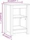 vidaXL - Nachtkastjes - 2 - st - 40x35x55 - cm - massief - grenenhout - zwart