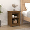 vidaXL - Nachtkastjes - 2 - st - 40x35x55 - cm - massief - grenenhout - honingbruin