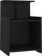 vidaXL - Nachtkastjes - 2 - st - 40x35x60 - cm - bewerkt - hout - zwart