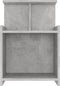 vidaXL - Nachtkastjes - 2 - st - 40x35x60 - cm - bewerkt - hout - betongrijs