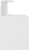 vidaXL - Nachtkastjes - 2 - st - 40x35x60 - cm - bewerkt - hout - hoogglans - wit