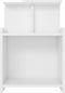 vidaXL - Nachtkastjes - 2 - st - 40x35x60 - cm - bewerkt - hout - hoogglans - wit