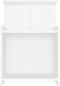 vidaXL - Nachtkastjes - 2 - st - 40x35x60 - cm - bewerkt - hout - wit