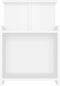 vidaXL - Nachtkastjes - 2 - st - 40x35x60 - cm - bewerkt - hout - wit