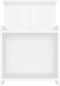 vidaXL - Nachtkastjes - 2 - st - 40x35x60 - cm - bewerkt - hout - wit
