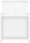 vidaXL - Nachtkastjes - 2 - st - 40x35x60 - cm - bewerkt - hout - wit