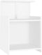 vidaXL - Nachtkastjes - 2 - st - 40x35x60 - cm - bewerkt - hout - wit