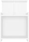 vidaXL - Nachtkastjes - 2 - st - 40x35x60 - cm - bewerkt - hout - wit