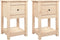 vidaXL - Nachtkastjes - 2 - st - 40x35x61,5 - cm - massief - grenenhout