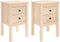 vidaXL - Nachtkastjes - 2 - st - 40x35x61,5 - cm - massief - grenenhout