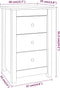 vidaXL - Nachtkastjes - 2 - st - 40x35x61,5 - cm - massief - grenenhout