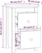 vidaXL - Nachtkastjes - 2 - st - 40x35x61,5 - cm - massief - grenenhout