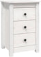 vidaXL - Nachtkastjes - 2 - st - 40x35x61,5 - cm - massief - grenenhout - wit