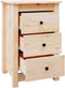 vidaXL - Nachtkastjes - 2 - st - 40x35x61,5 - cm - massief - grenenhout