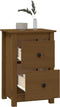 vidaXL - Nachtkastjes - 2 - st - 40x35x61,5 - cm - massief - grenenhout - honingbruin