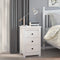 vidaXL - Nachtkastjes - 2 - st - 40x35x61,5 - cm - massief - grenenhout - wit