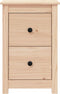 vidaXL - Nachtkastjes - 2 - st - 40x35x61,5 - cm - massief - grenenhout