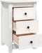 vidaXL - Nachtkastjes - 2 - st - 40x35x61,5 - cm - massief - grenenhout - wit