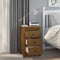 vidaXL - Nachtkastjes - 2 - st - 40x35x61,5 - cm - massief - grenenhout - honingbruin