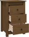 vidaXL - Nachtkastjes - 2 - st - 40x35x61,5 - cm - massief - grenenhout - honingbruin