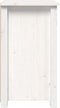 vidaXL - Nachtkastjes - 2 - st - 40x35x61,5 - cm - massief - grenenhout - wit