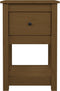 vidaXL - Nachtkastjes - 2 - st - 40x35x61,5 - cm - massief - grenenhout - honingbruin