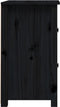 vidaXL - Nachtkastjes - 2 - st - 40x35x61,5 - cm - massief - grenenhout - zwart