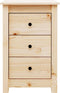 vidaXL - Nachtkastjes - 2 - st - 40x35x61,5 - cm - massief - grenenhout