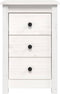 vidaXL - Nachtkastjes - 2 - st - 40x35x61,5 - cm - massief - grenenhout - wit