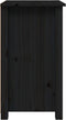 vidaXL - Nachtkastjes - 2 - st - 40x35x61,5 - cm - massief - grenenhout - zwart