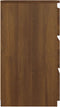 vidaXL - Nachtkastjes - 2 - st - 40x35x62,5 - cm - bewerkt - hout - bruin - eikenkleur