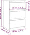 vidaXL - Nachtkastjes - 2 - st - 40x35x62,5 - cm - bewerkt - hout - grijs - sonoma - eiken