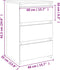 vidaXL - Nachtkastjes - 2 - st - 40x35x62,5 - cm - bewerkt - hout - sonoma - eikenkleur