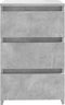 vidaXL - Nachtkastjes - 2 - st - 40x35x62,5 - cm - bewerkt - hout - betongrijs