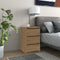 vidaXL - Nachtkastjes - 2 - st - 40x35x62,5 - cm - bewerkt - hout - sonoma - eikenkleur