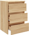 vidaXL - Nachtkastjes - 2 - st - 40x35x62,5 - cm - bewerkt - hout - sonoma - eikenkleur
