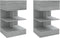 vidaXL - Nachtkastjes - 2 - st - 40x35x65 - cm - bewerkt - hout - grijs - sonoma - eiken