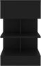 vidaXL - Nachtkastjes - 2 - st - 40x35x65 - cm - bewerkt - hout - gerookt - eikenkleurig