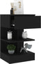 vidaXL - Nachtkastjes - 2 - st - 40x35x65 - cm - bewerkt - hout - gerookt - eikenkleurig