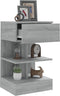 vidaXL - Nachtkastjes - 2 - st - 40x35x65 - cm - bewerkt - hout - grijs - sonoma - eiken