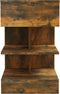 vidaXL - Nachtkastjes - 2 - st - 40x35x65 - cm - bewerkt - hout - gerookt - eikenkleurig