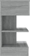 vidaXL - Nachtkastjes - 2 - st - 40x35x65 - cm - bewerkt - hout - grijs - sonoma - eiken