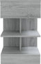 vidaXL - Nachtkastjes - 2 - st - 40x35x65 - cm - bewerkt - hout - grijs - sonoma - eiken