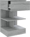 vidaXL - Nachtkastjes - 2 - st - 40x35x65 - cm - bewerkt - hout - grijs - sonoma - eiken