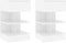 vidaXL - Nachtkastjes - 2 - st - 40x35x65 - cm - bewerkt - hout - wit