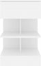 vidaXL - Nachtkastjes - 2 - st - 40x35x65 - cm - bewerkt - hout - wit